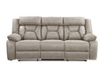 Tyson 3 Piece Living Room Set Dark Gray Dark Gray Faux Leather