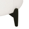 Club Chair White Fabric