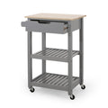 Kitchen Cart Grey Wood