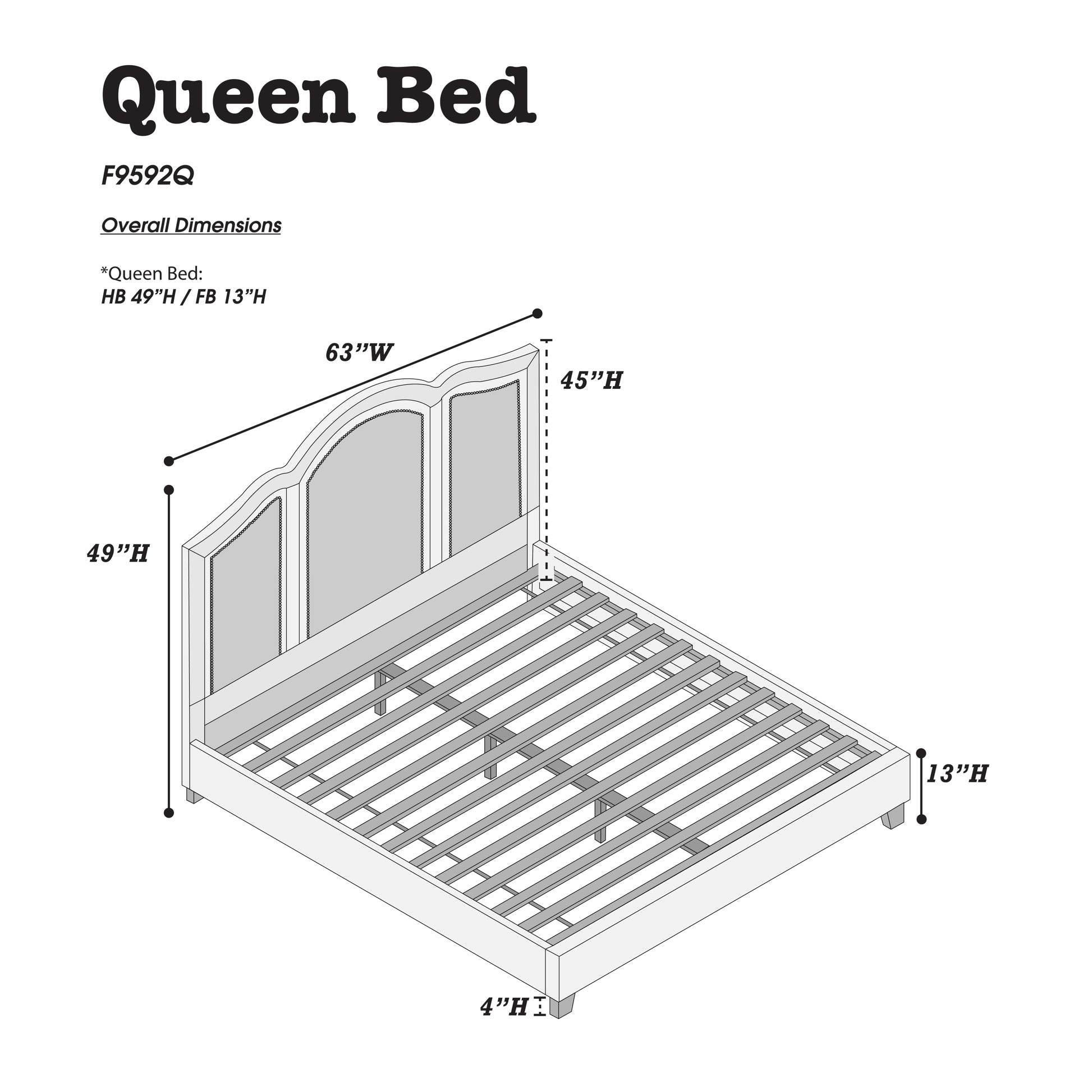 Queen Bed In Brown Box Spring Not Required Queen Brown Light Brown Panel Fabric