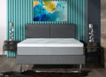 Full Size Cypress 10'' Medium Cooling Gel Memory Edge Support Pocket Spring Removable Cover Hybrid Mattress White Gray Foam Spring Full
