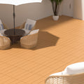 Plastic Interlocking Deck Tiles, 44 Pack Terrace Deck Tiles, 12 
