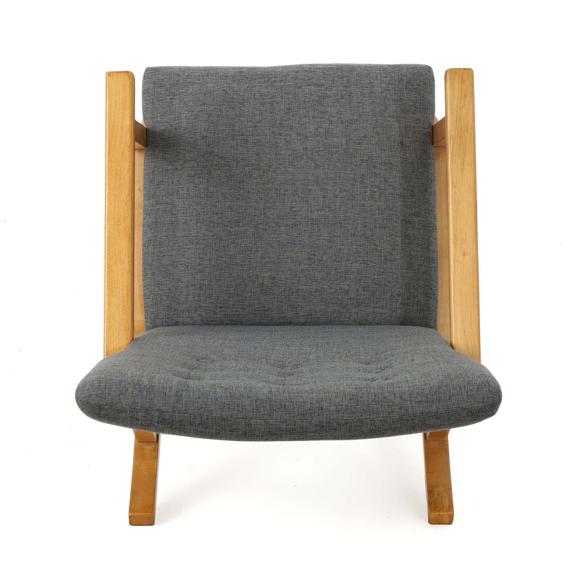 Gray Fabric Upholstered Rocking Chair Gray Fabric