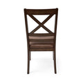 Dining Chairs Set Of 2, Brown Brown Set Of 2 Rubber Wood