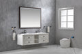 Bathroom Led Mirror Is Multi Functional And Each Function Is Controlled By A Smart Touch Button. Brown Aluminium