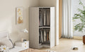 Polygon Corner Wardrobe, Natural Natural Particle Board