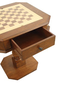 Bishop Cherry Finish Reversible Chess Checker Game Table W Game Tray Chess Fingures Not Included Cherry Synthetic Wood
