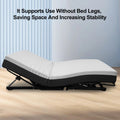Zero Clearance Adjustable Bed Base Frame Head And Foot Incline Quiet Motor Queen Size Zero Gravity, Dual Usb A C Ports Queen Black Metal Bedroom Classic,Modern Adjustable Bedbase Steel