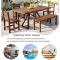 High Quality Acacia Wood Outdoor Table And Chair Set, Suitable For Patio, Balcony, Backyard Natural Wood Acacia Wood