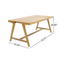 Dining Table No Acacia Wood Garden & Outdoor Modern Acacia Wood