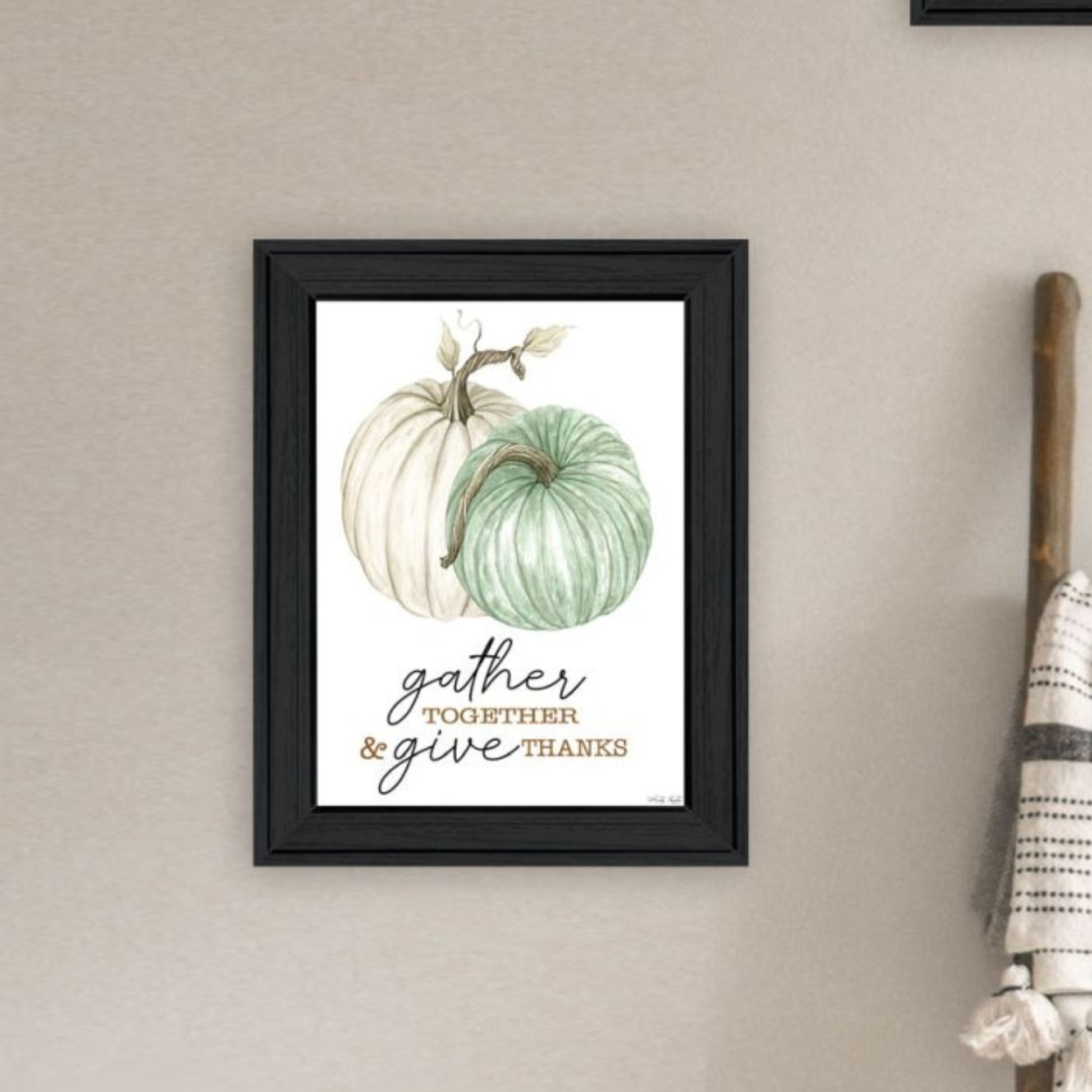 "Gather & Give" Framed Wall Art For Living Room, Wall Art Print For Home Decor, Bedroom Wall Art By Cindy Jacobs Multicolor Wood Paper