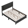 3 Pieces Bedroom Sets Queen Size Upholstered Bed With Led Lights, Nightstands And Dresser With Metal Handles And Sparkling Shiny Decoration, Black Expected Arrival Time:8.5 Queen Black 3 Piece Set Mdf Metal
