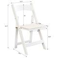 Upholstered Folding Chair,Space Saving, Easy To Carry, ,4Pcs,Beige Cushion White Shelf,Dining Room Beige White Wood