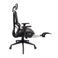 Techni Mobili Ultimate Reclining Ergonomic Mesh Office Chair With Lumbar Support And Footrest Black Office Spot Clean Modern Office Chairs Open Back Adjustable Height Mesh