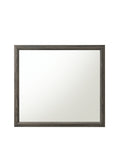 Valdemar Weathered Gray Finish Mirror Gray Mirror,Synthetic Wood
