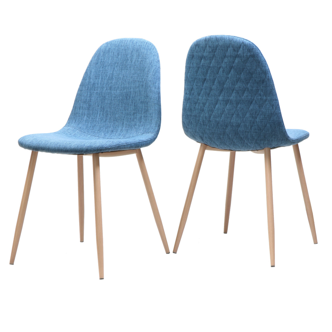 Dining Chair Blue Fabric