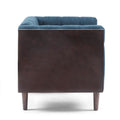 Club Chair Navy Blue Fabric