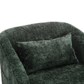 Coolmore Swivel Barrel Chair, Comfy Round Accent Sofa Chair For Living Room, 360 Degree Swivel Barrel Club Chair, Leisure Arm Chair For Nursery, Hotel, Bedroom, Office, Lounge Emerald Emerald Primary Living Space Foam Chenille