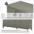Sideboard With 4 Door Large Storage Buffet With Adjustable Shelves And Metal Handles For Kitchen, Living Room, Dining Room Antique Gray Antique Gray Solid Wood Mdf