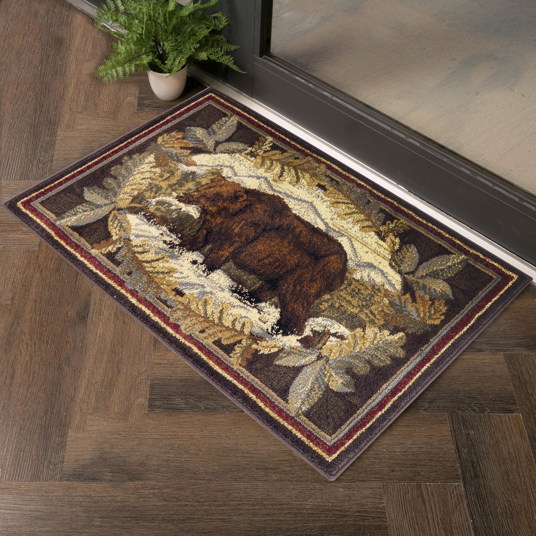 Nature'S Nest Gc Cbl3008 Multi 2 Ft. X 3 Ft. Lodge Area Rug Brown Polypropylene