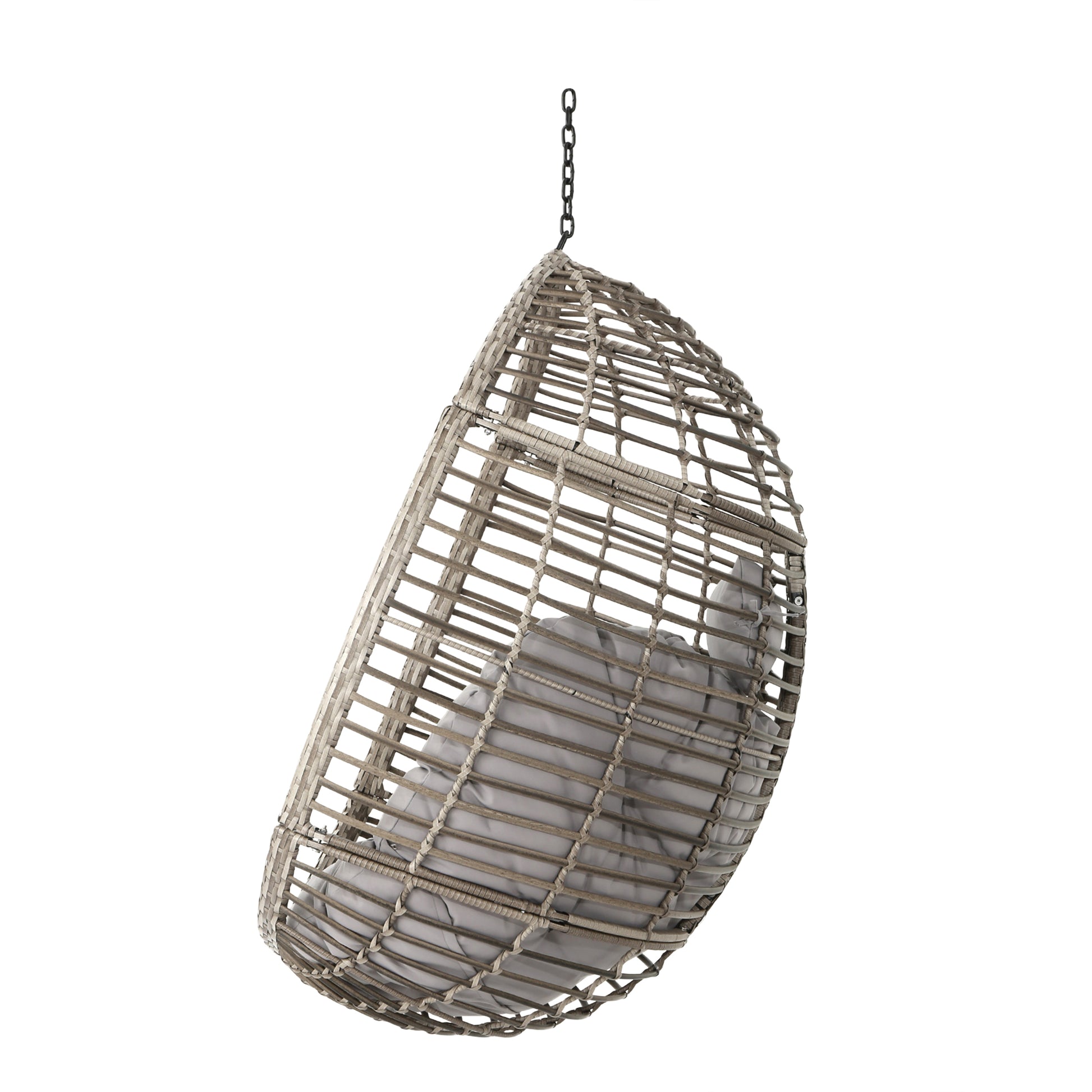 Hanging Basket Grey No Stand Basket Only Grey Polyethylene