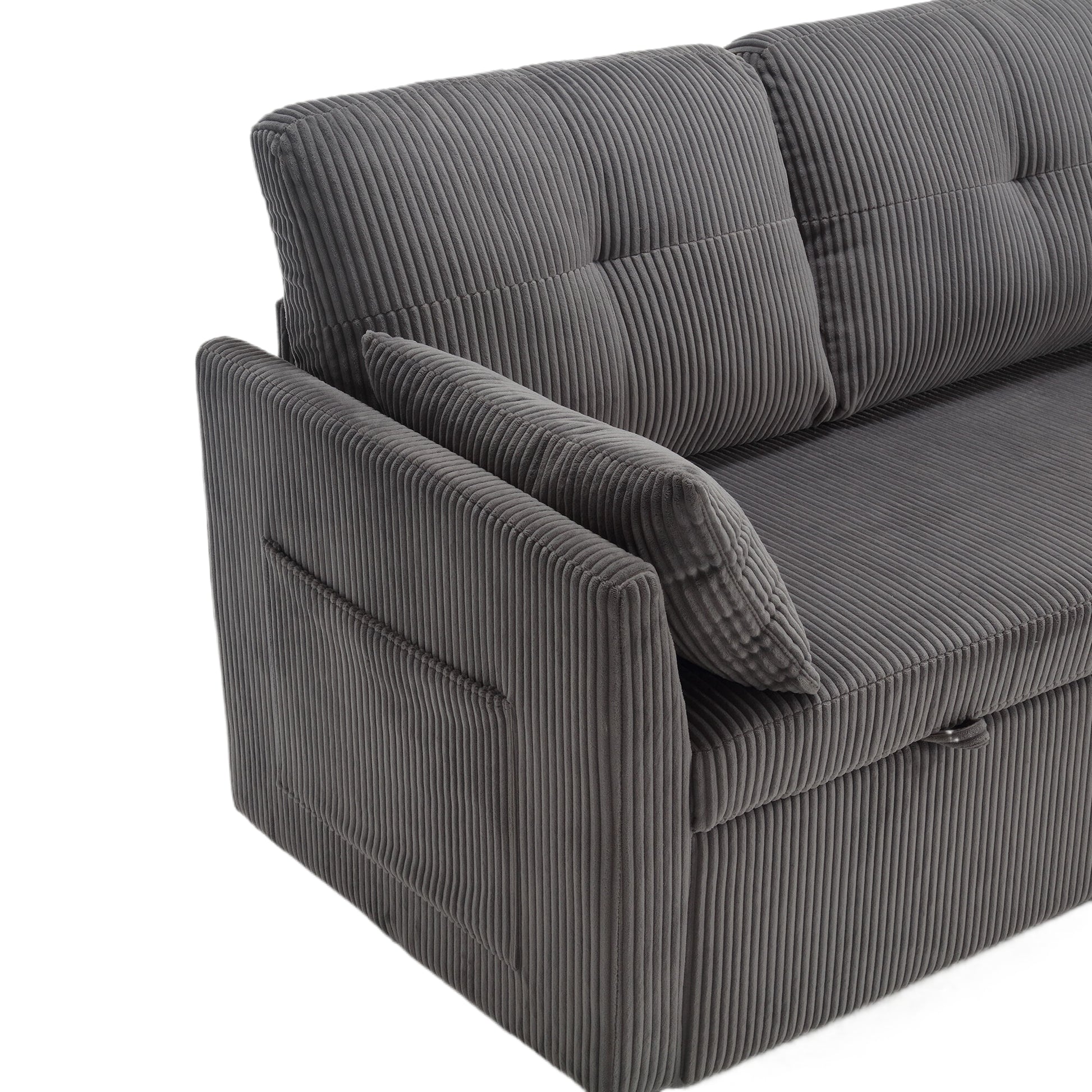 United Modular Sectional Sofa L Shaped Modular Couch With Reversible Chaise Modular Sofa Sectional Couch With Storage Seats Dark Grey Velvet 4 Seat