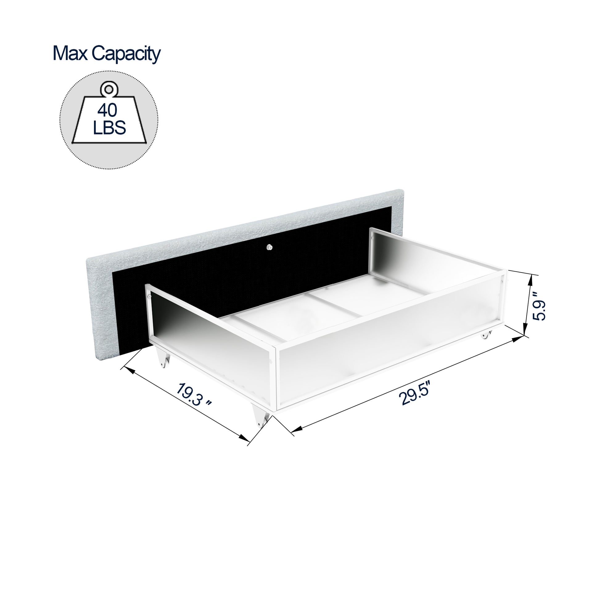 Flora Upholstered Daybed With 2 Drawers, Twin, Ivory Boucle, Ribbed Tufted Backrest, Daybed In Lavish Modern Design Box Spring Not Required Twin Ivory Metal Bedroom Classic,Contemporary,Minimalist,Traditional,Transitional Upholstered Upholstered