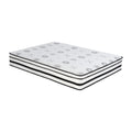 12 Inch California King Mattress Highlyquilted Cover Hybrid Mattress, White, Plush Foam Mattress In A Box, Luxury Comfort Mattress White Bedroom Foam Spring California King