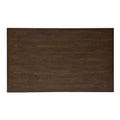 Wood Dining Table Brown Brown Rectangular Rubber Wood