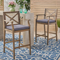 Perla Barstool Grey Acacia Wood