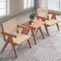 Beige And Natural Accent Chair Natural Primary Living Space Modern Wood Rattan