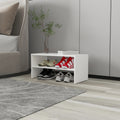 White 2 Shelf Shoe Rack White Bedroom Melamine