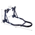 Motorcycle Stand 1000Lb Sport Bike Front And Rear Wheel Lift Swingarm Paddock Stands Black U Black Steel