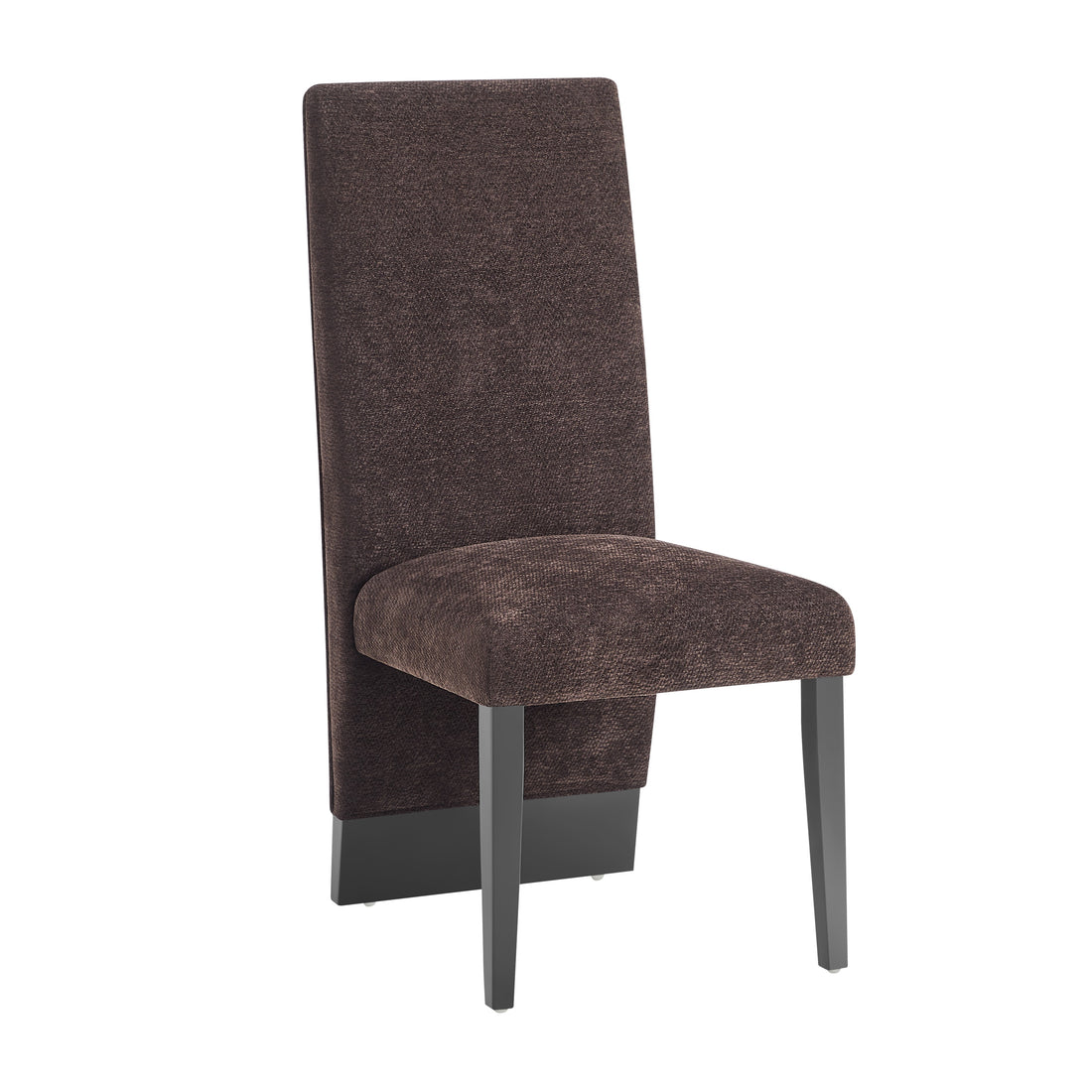 Stacey Brown Dining Chair Solid Brown Dining Room Foam Wipe Clean Square Modern Side Chair Rubberwood Solid Back 1 Foam Rubber Wood