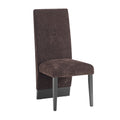 Stacey Brown Dining Chair Solid Brown Dining Room Foam Wipe Clean Square Modern Side Chair Rubberwood Solid Back 1 Foam Rubber Wood