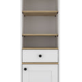 Alaskan Linen Cabinet, One Drawer, Single Door Cabinet 1 2 Drawers Multicolor Modern Mdf Engineered Wood