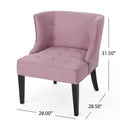 Fabric Occaisional Chair, Lavender Purple Lavender Purple Fabric