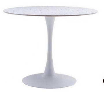 Table Leg Only White Stone Round Dining Table White Sintered Stone