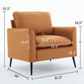 Ts Cat Paw Leather Upholstered Sofa Brown Leather 1 Seat