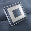 7 Piece Comforter Set Navy King King Navy Polyester