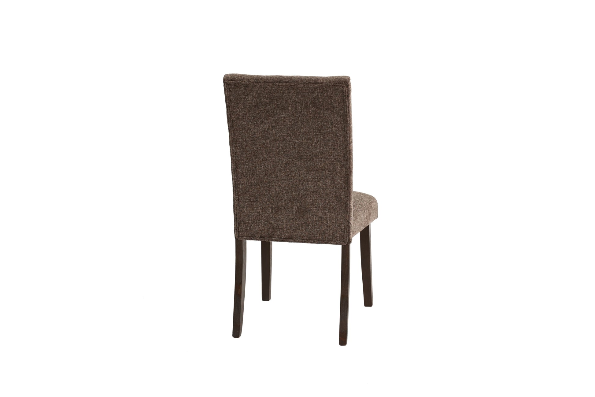 Modern Mocha Finish Fabric 2Pc Side Chairs Tufted Upholstered Back Rustic Espresso Wooden Legs Dining Room Mocha Espresso Dining Room Contemporary,Mid Century Modern,Modern Dining Chairs Tufted Back Set Of 2 Solid Wood