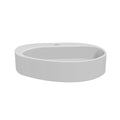 Fs154A 580 Solid Surface Basin With Chrome Drain White Modern Solid Surface Solid Surface