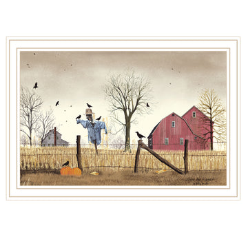 After The Harvest White Framed Wall Art For Living Room, Bedroom Wall Art Print For Home Decor By Billy Jacobs Multicolor Wood Paper