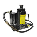 Air Hydraulic Bottle Jack, 20 Ton 40000 Lbs Bottle Jack, 10.23 20.07 Inch Lifting Range, Manual Handle And Air Pump, For Car, Pickup, Truck, Rv, Auto Repair, Industrial Engineering Black Steel