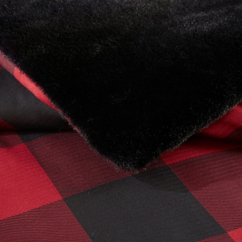 Faux Wool To Faux Fur Down Alternative Comforter Set King Multicolor Polyester