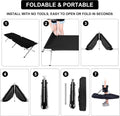 Camping Cot, Sleeping Cots For Adults With Storage Bag, Portable And Lightweight Cot Bed For Outdoor Traveling, Hiking, Office Nap, Easy To Set Up, 1 Pack Black Oxford Fabric