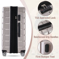 3 Piece Luggage Set Suitcase Set, Lightweight Durable Suitcase With Wheels And Tsa Lock, Expandable Travel Family Luggage For Men Women 20