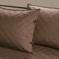 6 Piece Reversible Daybed Cover Set Brown Daybed Brown Microfiber