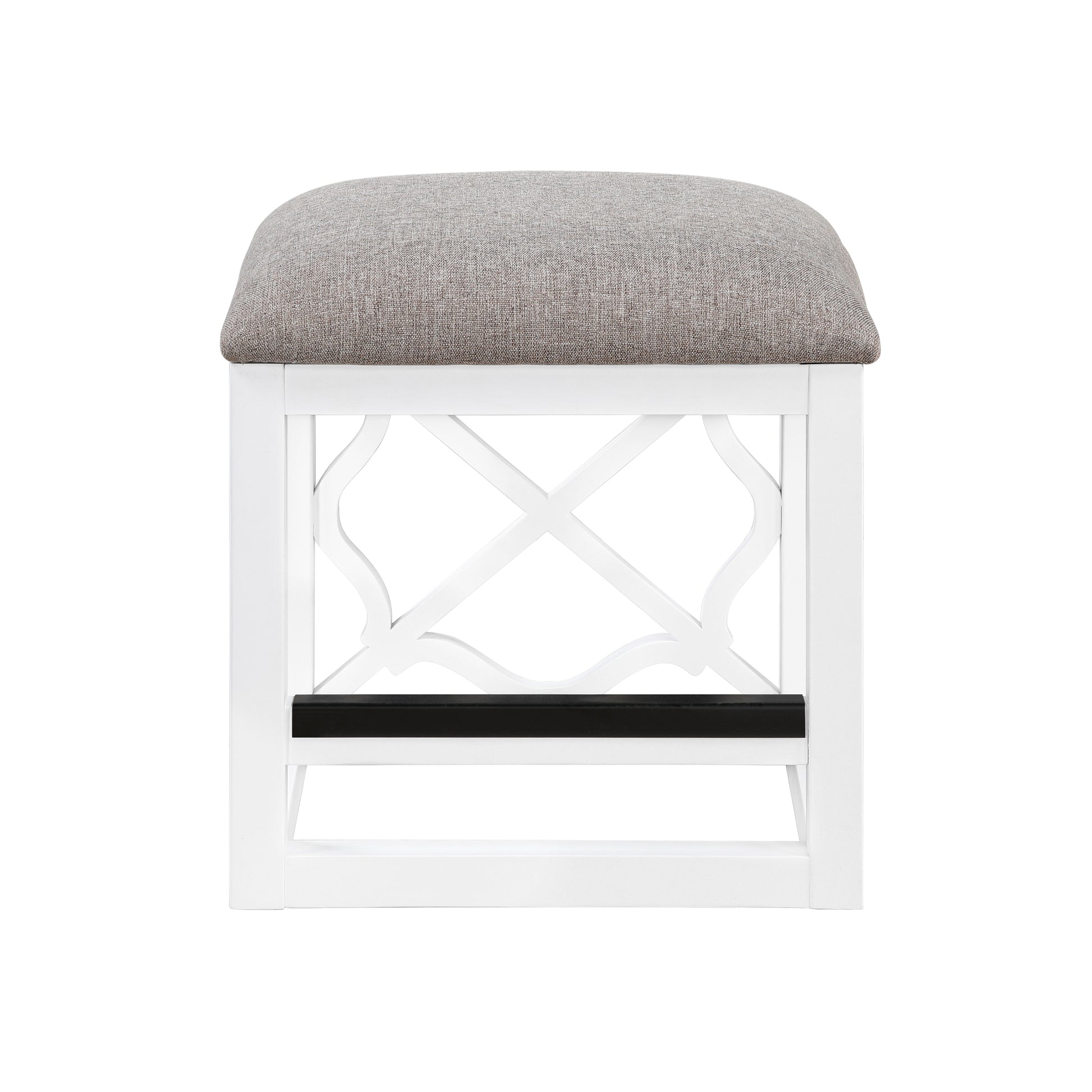 Desks And Stool Set 3Pc White Finish Rolling Desk With Casters, 2 Charging Ports Home Office Furniture White Computer Desk Primary Living Space Contemporary Desk Rectangular Wood