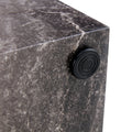 Elevate Your Living Space With This Modern Mdf Coffee Table, Which Showcases Gray Textured Patterns. It Is Characterized By Stylish Design. Grey Mdf